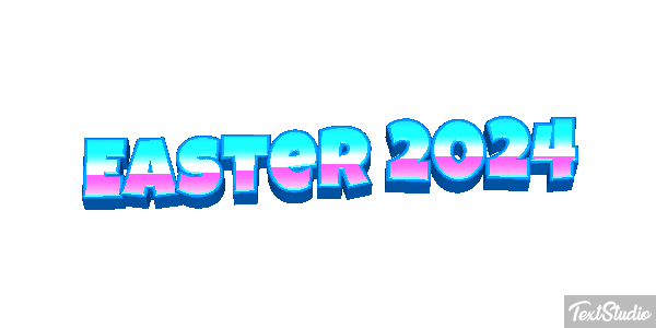 Easter 2024 Text effect