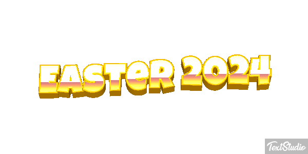 Easter 2024 Text effect