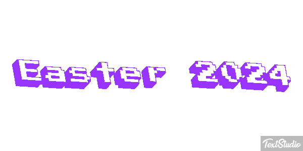 Easter 2024 Text effect