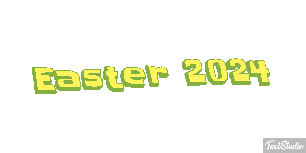 Easter 2024 Text effect