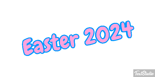Easter 2024 Text effect