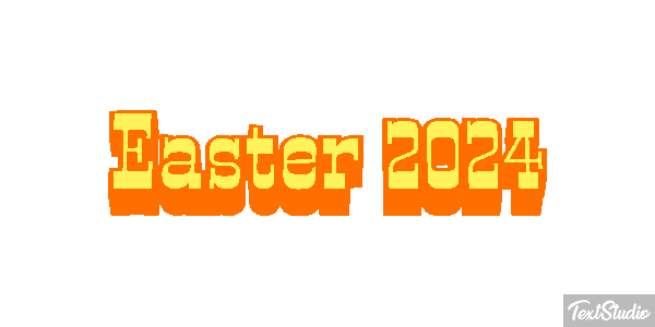 Easter 2024 Text effect