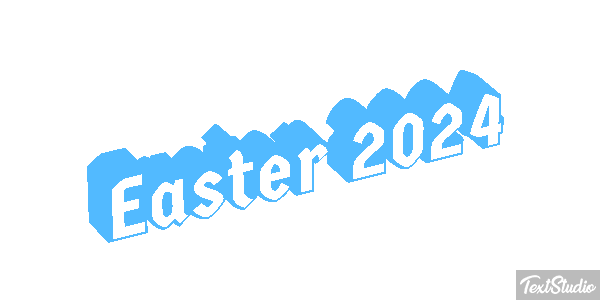 Easter 2024 Text effect