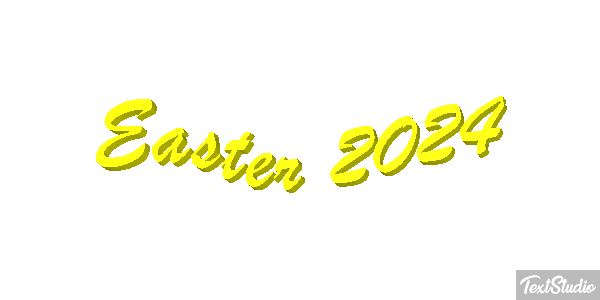Easter 2024 Text effect