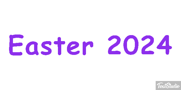 Easter 2024 Text effect
