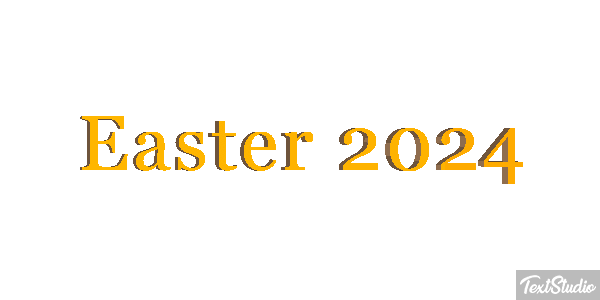 Easter 2024 Text effect