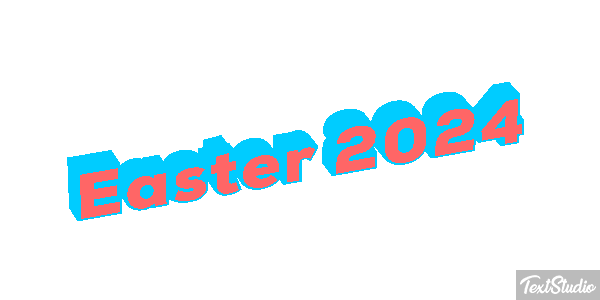 Easter 2024 Text effect
