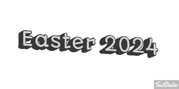 Easter 2024 Text effect