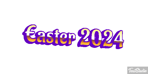Easter 2024 Text effect
