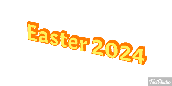 Easter 2024 Text effect