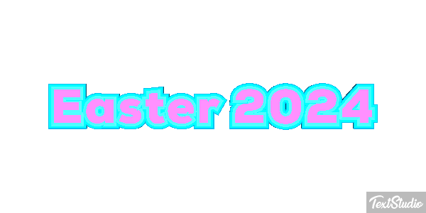 Easter 2024 Text effect