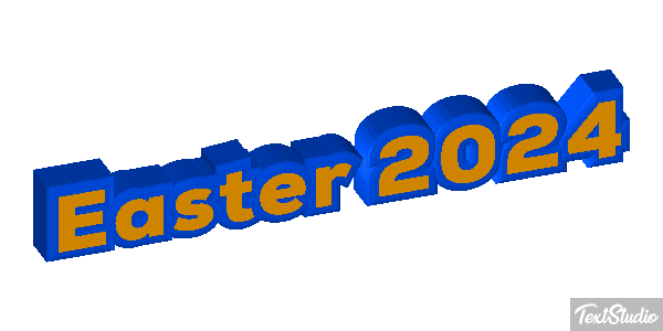 Easter 2024 Text effect