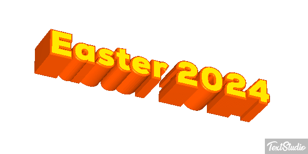 Easter 2024 Text effect