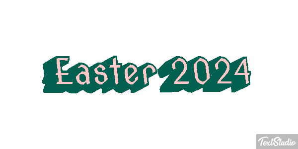 Easter 2024 Text effect