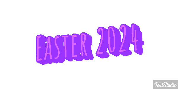 Easter 2024 Text effect