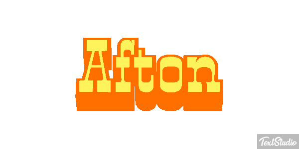 Afton Text effect