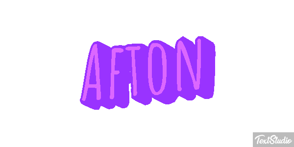 Afton Text effect