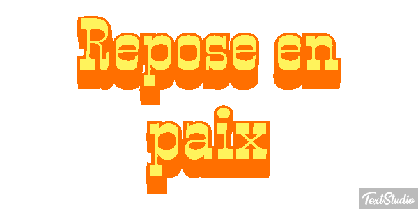 Repose en paix Tekst effect