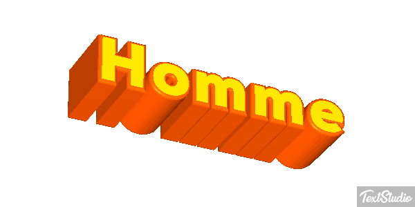 Homme Efekt tekstowy