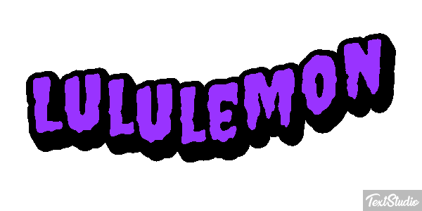 Lululemon Texteffekt