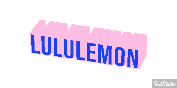 Lululemon Texteffekt