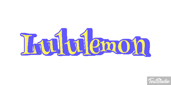 Lululemon Texteffekt
