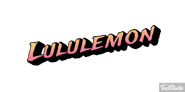 Lululemon Texteffekt