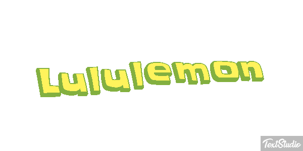 Lululemon Texteffekt