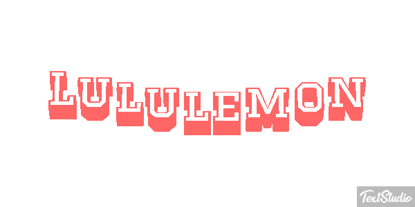 Lululemon Texteffekt