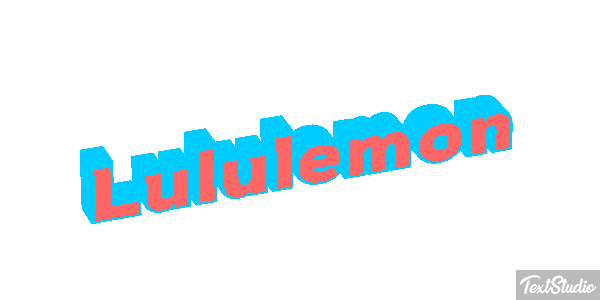 Lululemon Texteffekt