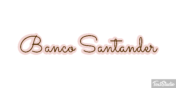 Banco Santander Texteffekt