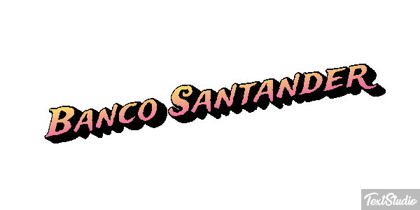 Banco Santander Texteffekt