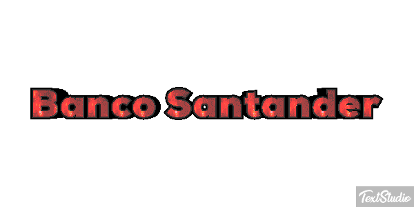 Banco Santander Texteffekt