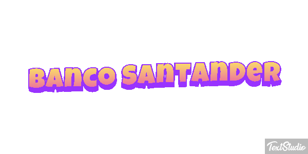 Banco Santander Texteffekt