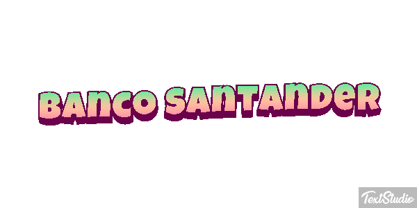 Banco Santander Texteffekt