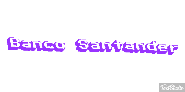 Banco Santander Texteffekt