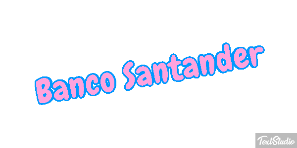Banco Santander Texteffekt