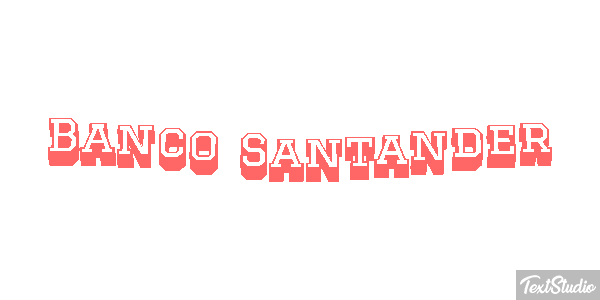 Banco Santander Texteffekt