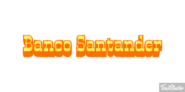 Banco Santander Texteffekt