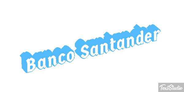 Banco Santander Texteffekt