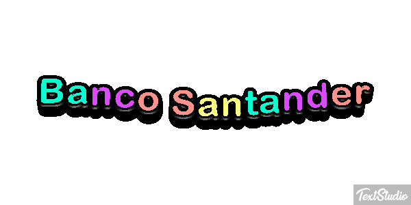 Banco Santander Texteffekt
