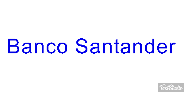 Banco Santander Texteffekt