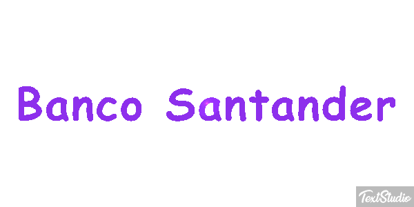 Banco Santander Texteffekt