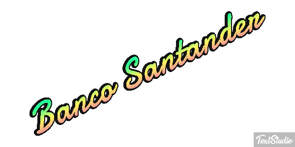 Banco Santander Texteffekt