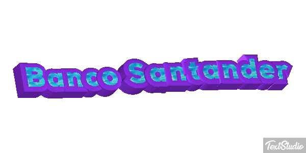 Banco Santander Texteffekt