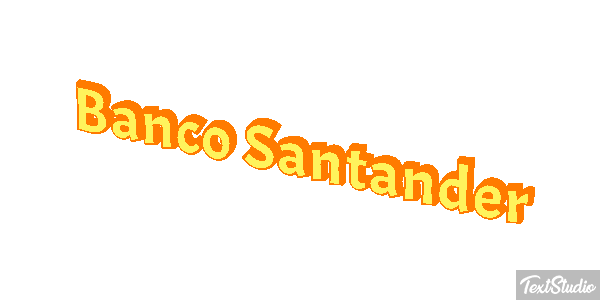 Banco Santander Texteffekt