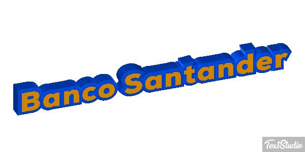 Banco Santander Texteffekt