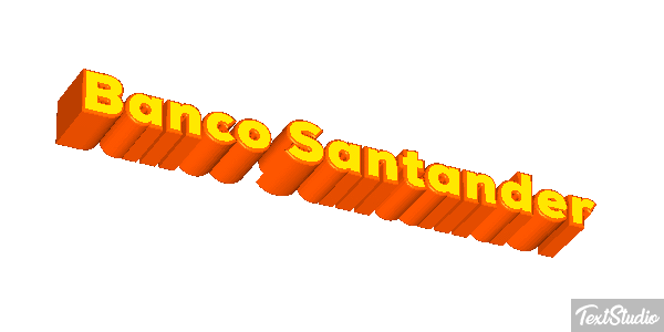 Banco Santander Texteffekt
