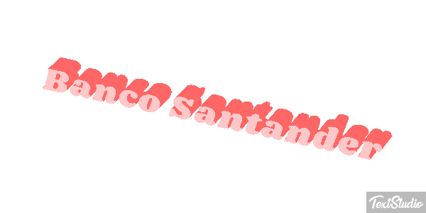 Banco Santander Texteffekt