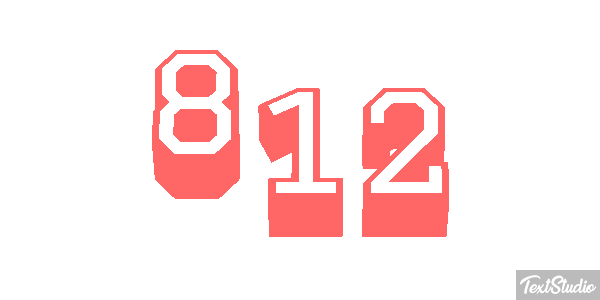 812 Efekt tekstowy